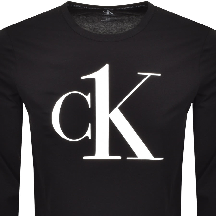 Alternative Image for ProductCalvin Klein Long Sleeved Lounge T Shirt Black2
